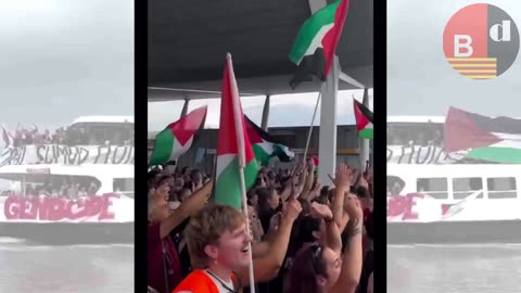 La flota internacional “Global Sumud” zarpa desde Barcelona rumbo a Gaza