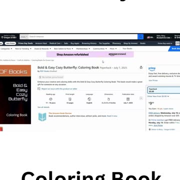 Bold & Easy Cozy Butterfly Coloring Book