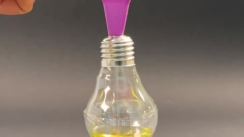 Oil lamp made out of light bulb!.hd