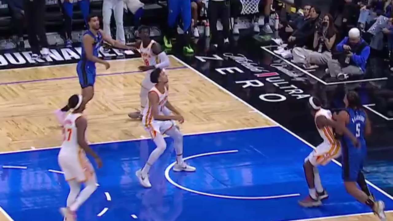 Orlando Magic - AB with the block and three 🔥