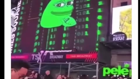 We are everywhere!!! pepe Frog Times Square
