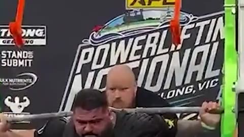 An Australian powerlifter