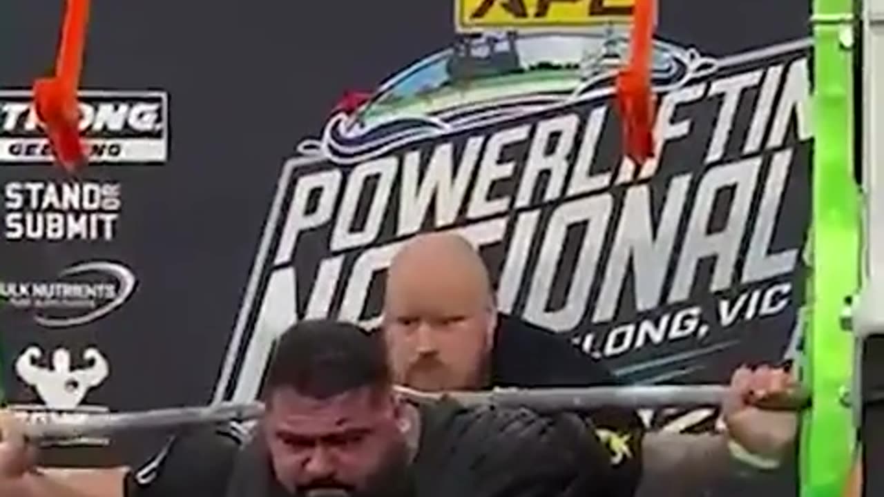 An Australian powerlifter