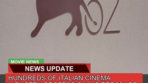 Hundreds of Italian Cinema Industry Professionals