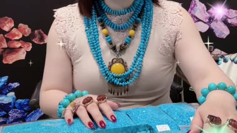 250610-14 Sleeping Beauty Turquoise Cabochon: Wear Interstellar Blues on Fingertips