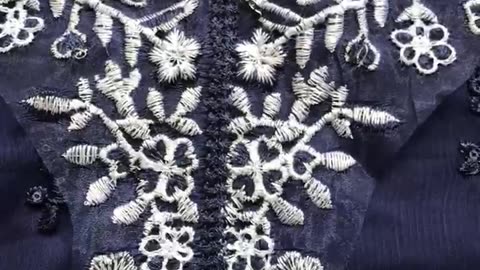 Azure Embroidered Chiffon Collection