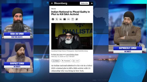 Indian National to Plead Guilty in Plot to Kill Sikh Activist : Bloomberg