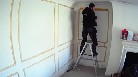 Living Room alcove, Installing Picture Frame Moulding in Your Living Room part2