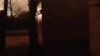 The aftermath of a Russian Geranium missile strike