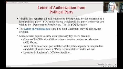 VFE: Central Absentee Precinct (CAP) Training