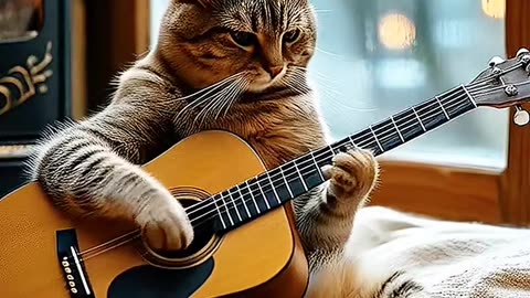 #cat #AI #violão #solo #musica #dublagem