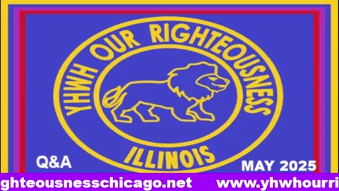 Sabbath with YHWH OUR RIGHTEOUSNESS Chicago [Saturday, May 17, 2025] 10:00 a.m. Central/11:00 a.m. Eastern (Jews are Edomites, descendants of Esau. Jews are not Yisraelites)