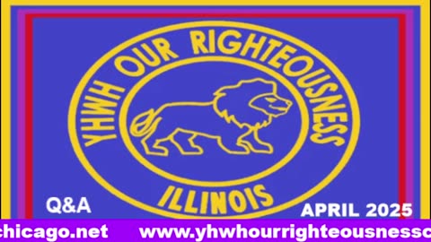 Sabbath with YHWH OUR RIGHTEOUSNESS Chicago [Saturday, May 17, 2025] 10:00 a.m. Central/11:00 a.m. Eastern (Jews are Edomites, descendants of Esau. Jews are not Yisraelites)
