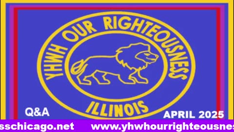 Sabbath with YHWH OUR RIGHTEOUSNESS Chicago [Saturday, May 17, 2025] 10:00 a.m. Central/11:00 a.m. Eastern (Jews are Edomites, descendants of Esau. Jews are not Yisraelites)