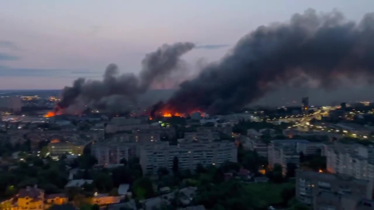 Kiev Consumed By Fires In The Morning • 10 June 2025