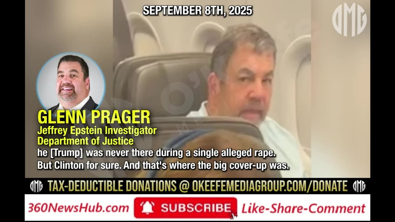 DOJ Investigator Glenn Prager on Hidden Video Talks About Epstein