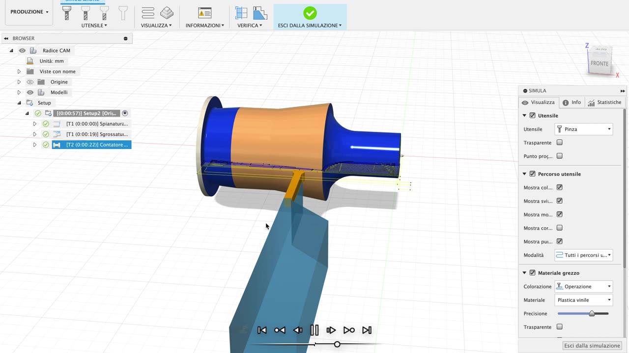 tutorial CAM fusion 360 lezione 1