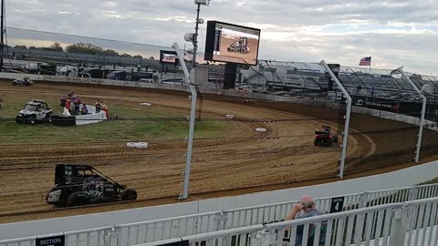 😱 Wild Flip During BC39 Warm-Up at Indianapolis Motor Speedway! | Dirt Racing Gets Real 🔥