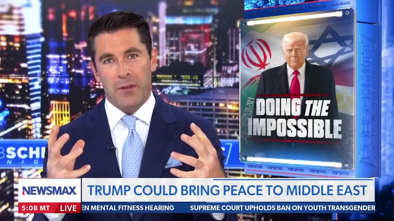 Rob Schmitt: Imagine peace in the Middle East, brought to you by Donald Trump