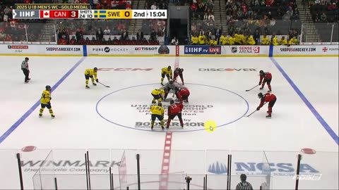 La Finale des Championnat du monde de Hockey de - 18 Ans Canada vs Suede