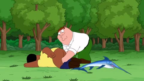 Family Guy: Peter spanks Cleveland