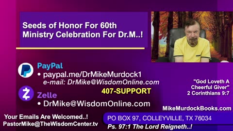 Thurs. Aug. 14 - Golden Moments With Mike Murdock...!!!