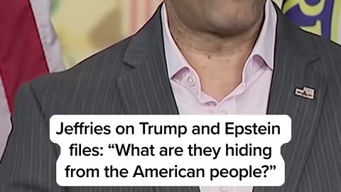 Jeffries Exposes the Truth: What’s Being Hidden About Trump & Epstein?