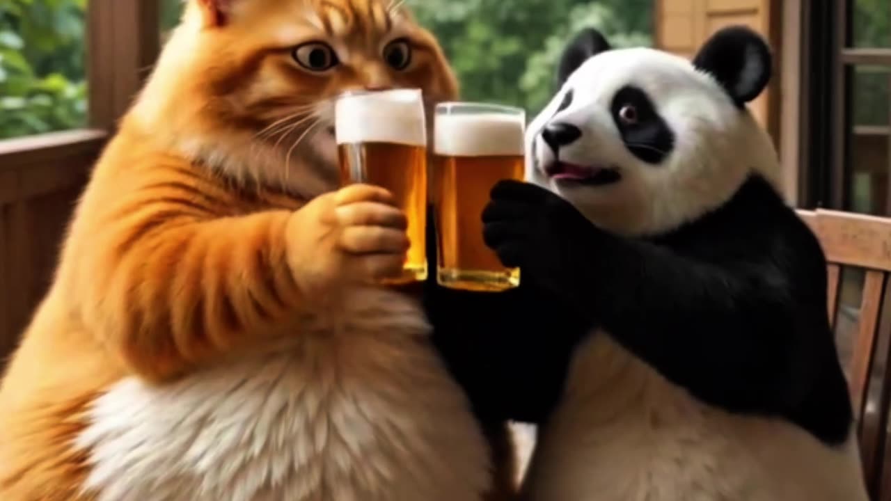 Today I fed the panda food again.