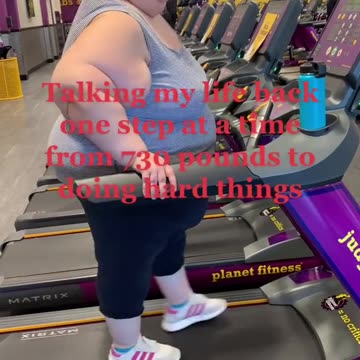 Her consistency for weight loss is admirable