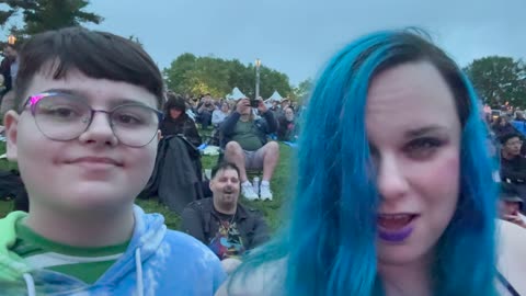 #MetalRose & #JohnnyRay having fun watching #RingoStarr & his #AllStarrBand At #TheMannCenter
