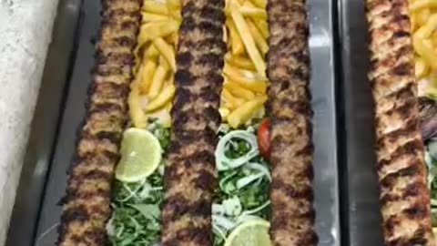 Arabian favourite food is Kabab dijla alfarat