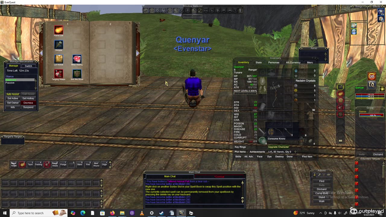 Everquest adventures! Quenyar makes level 8!