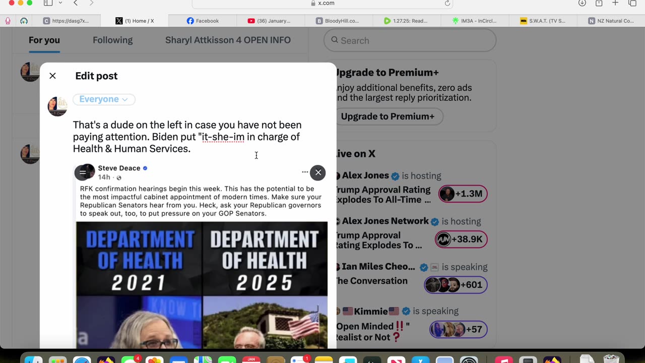 01/25/2025 Screen Recording How to use Twitter X For Newbies.