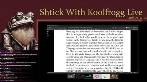 Shtick With Koolfrogg Live - Book Night: 1984, Finally