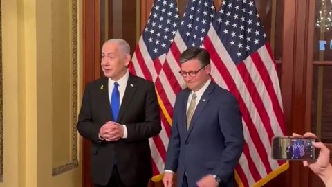 In Washington DC, Israel’s Prime Minister Netanyahu just arrived at the Capitol Hill