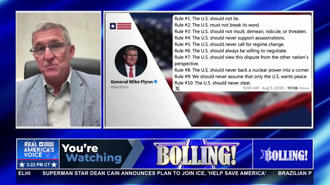 GENERAL MIKE FLYNN’S TEN RULES FOR DIPLOMACY