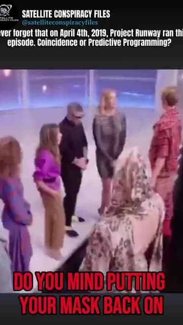 In April 2019, Project Runway ran an episode featuring a masked model named Kovid