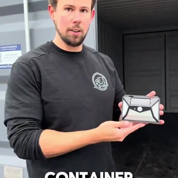 Brighten Up Your Container with Solar-Powered Motion Sensor Lights! 💡 | USA Containers