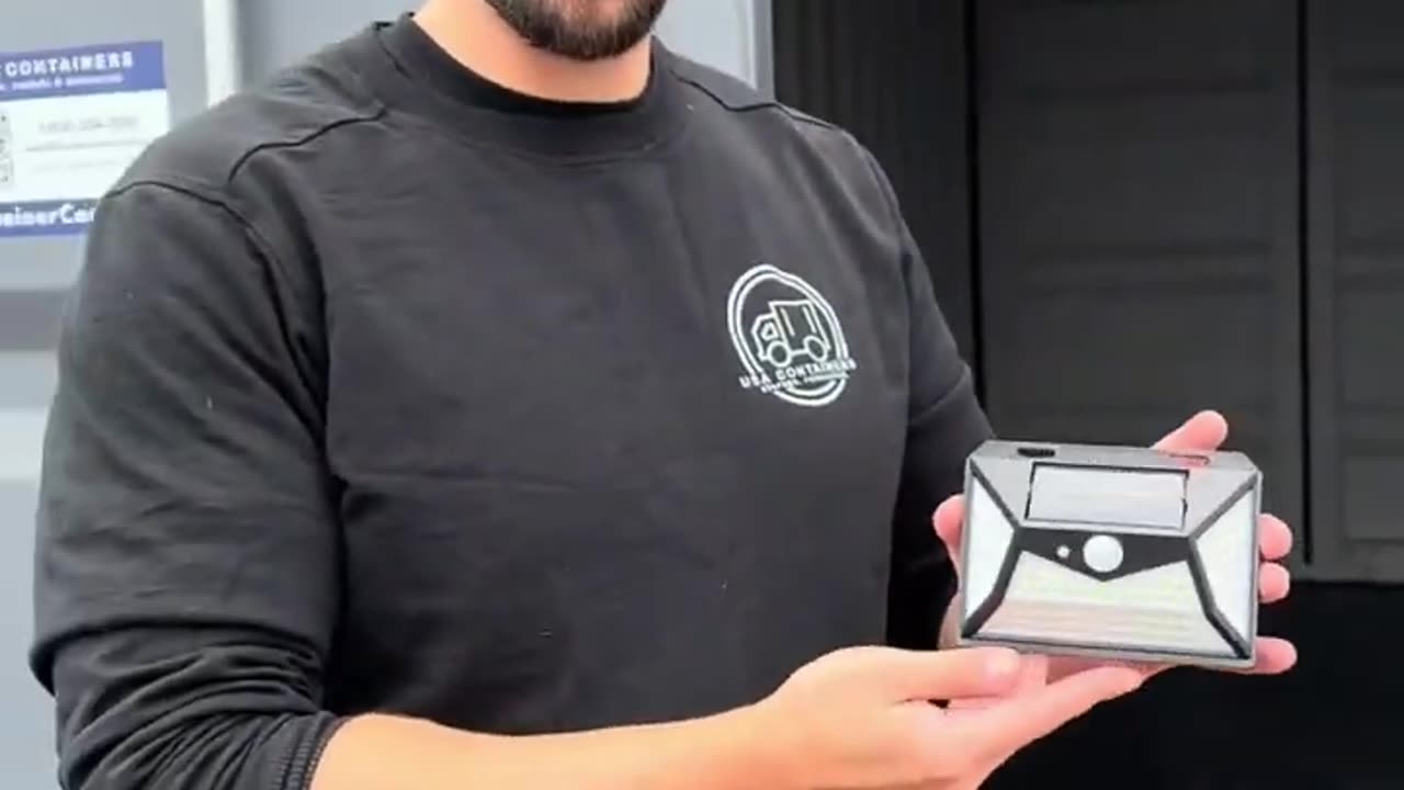 Brighten Up Your Container with Solar-Powered Motion Sensor Lights! 💡 | USA Containers