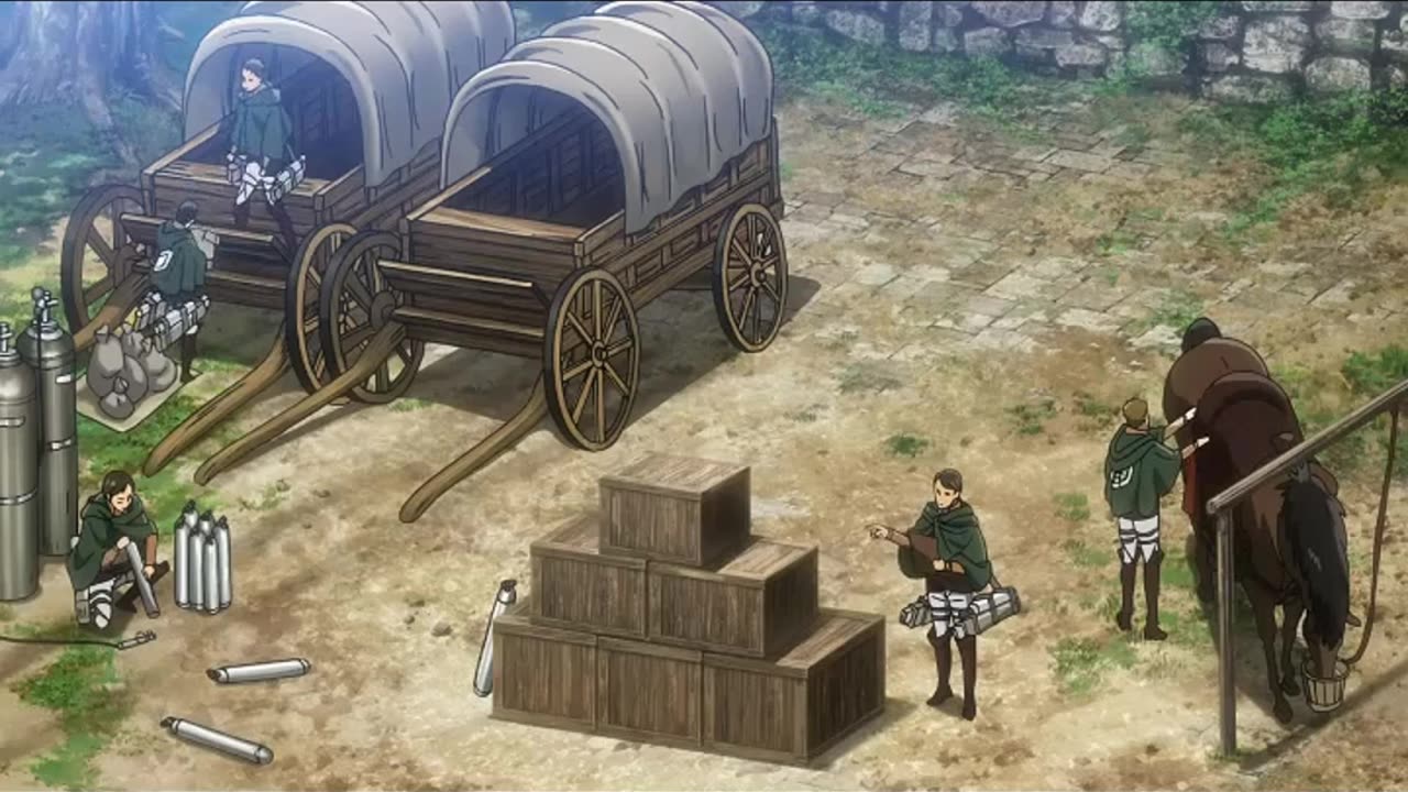Hange’s Titan Chase Goes WRONG 😂 | ‘Wait, Come Back!’ | AoT S1E1