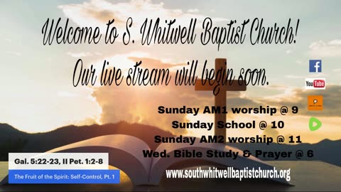 Galatians 5:22-23, II Peter 1:2-8, The Fruit of the Spirit: Self-Control Pt. 1, Pastor Larry Meade