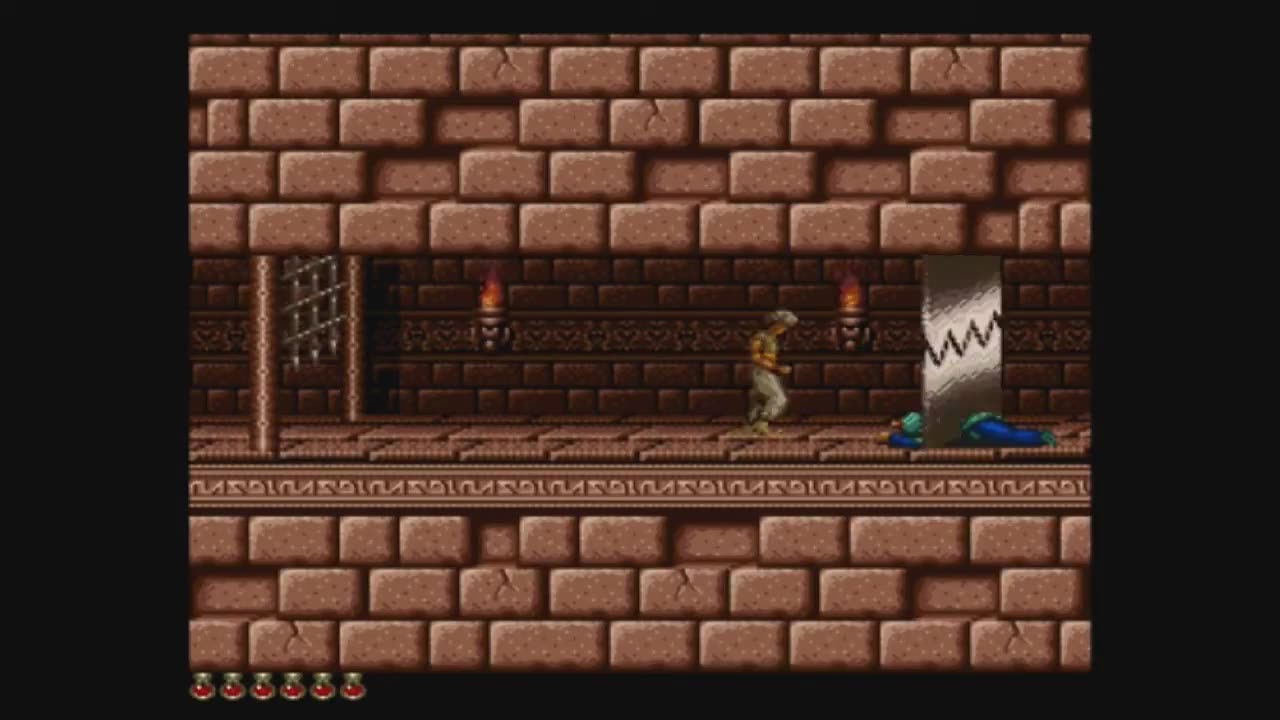 Prince Of Persia (SNES) Walkthrough - Level 4