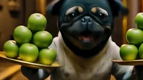 The poor pug and his puppy… what happened after the cat made fun of them