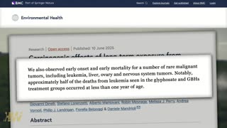 💥 Alarming New Study Reveals Glyphosate is Linked to Cancer (Duh) No Shit Sherlock