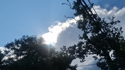 "Clouds" coming through the atmosphere, limiting the direct light(2)
