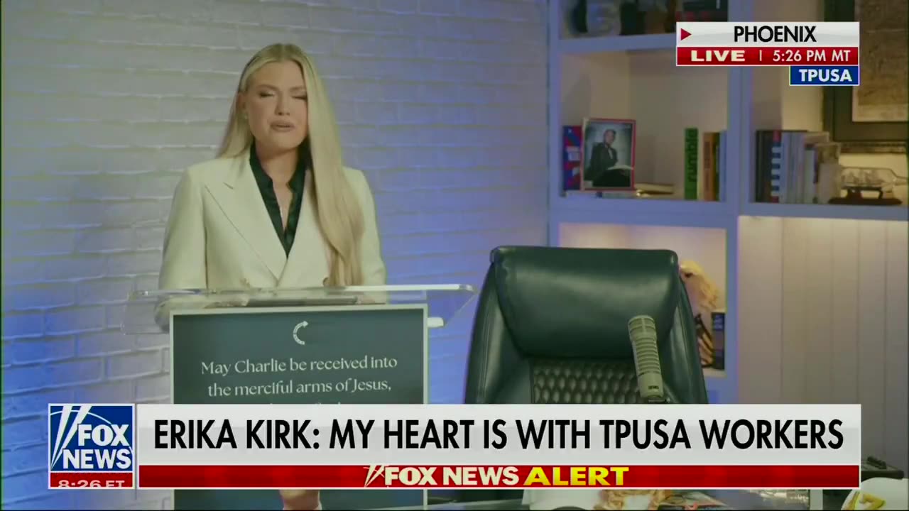 Erika Kirk Speaks On Her Husband Charlie Kirk's Assassination
