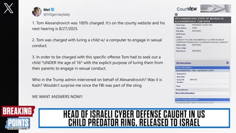 Top Israeli Official RELEASED After P3D0 Sting Arrest