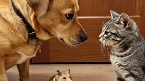 A Dog, A cat and a Mouse