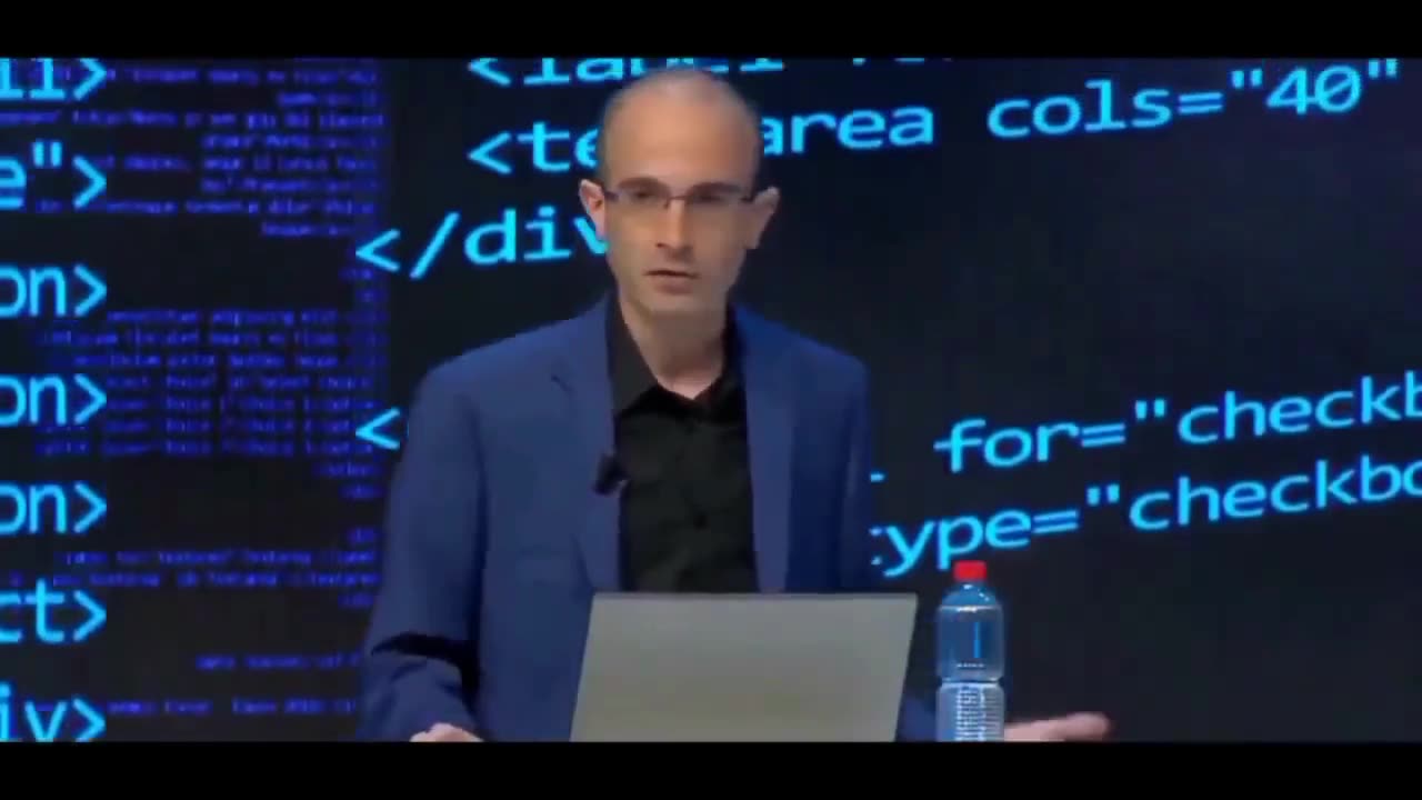 WEF Yuval Noah Harari about hacking human beings.