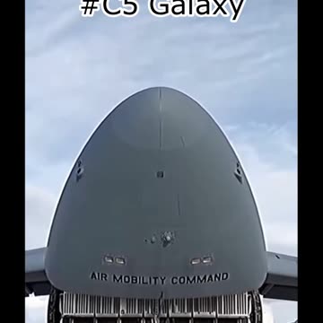 Funny Huge C5 Galaxy Nose Closing #Aviation #Fly #AeroArduino